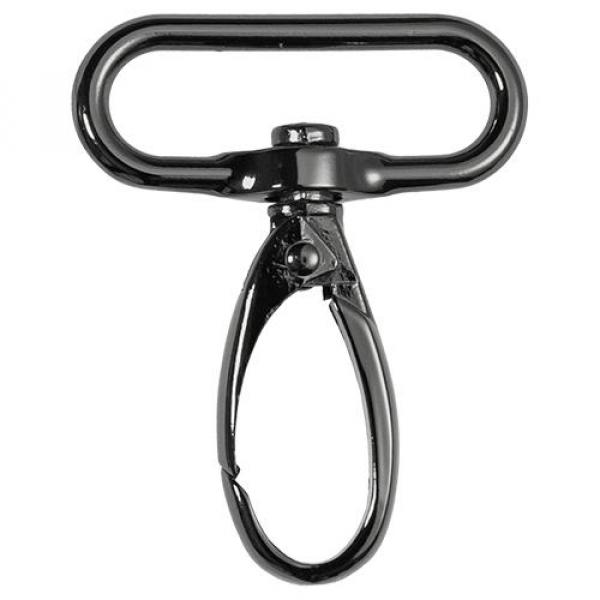 Metall-Karabiner 4cm Breite Gunmetal